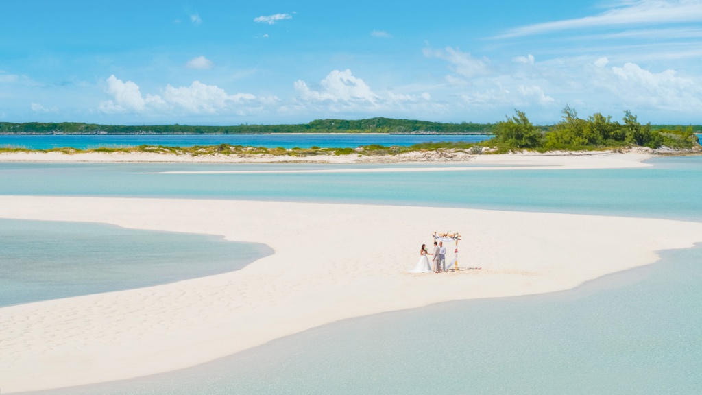 Viaggio di nozze alle Bahamas: sposi